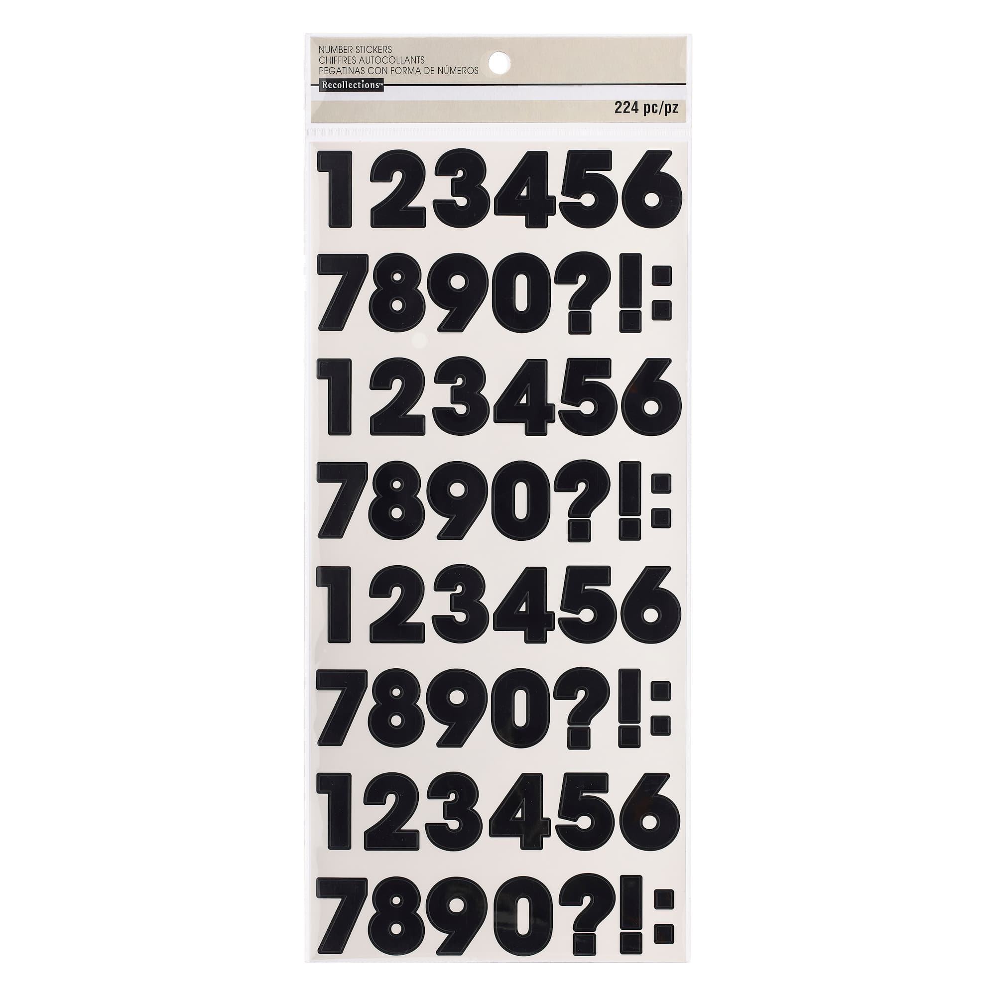 Block Number & Punctuation Marks Stickers by Recollections™